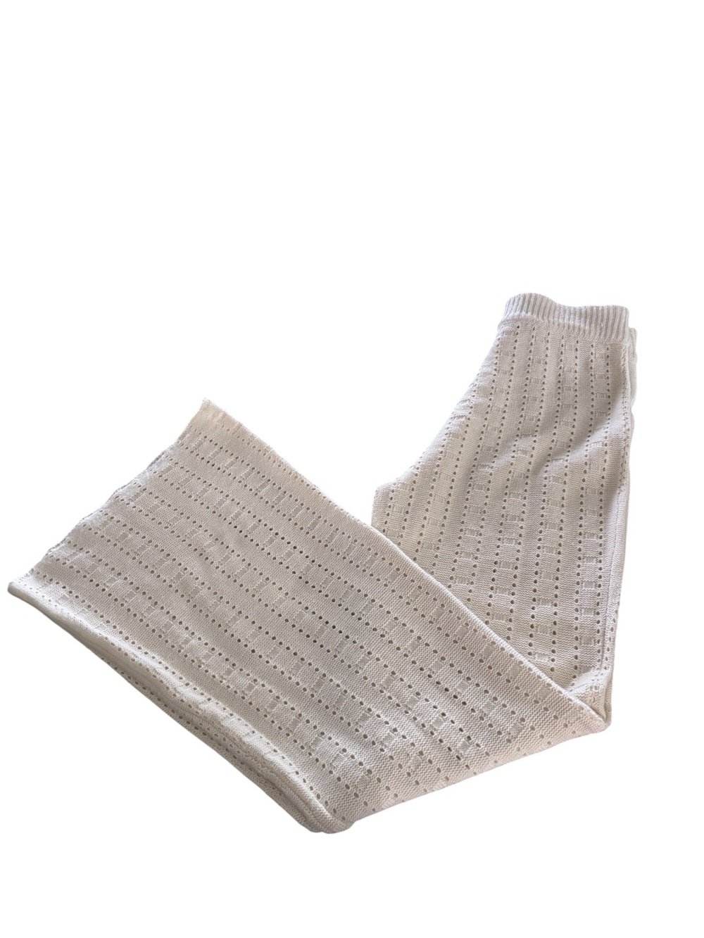 By Together Cream Pointelle Knit Leggings